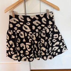 HUNTER BELL Black and Cream Skater Skirt